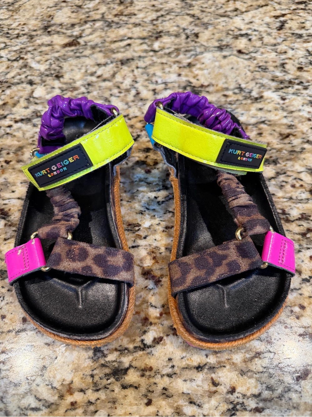 Kurt Geiger London Kids Mini Orion Espadrille Sandals size 11m euc